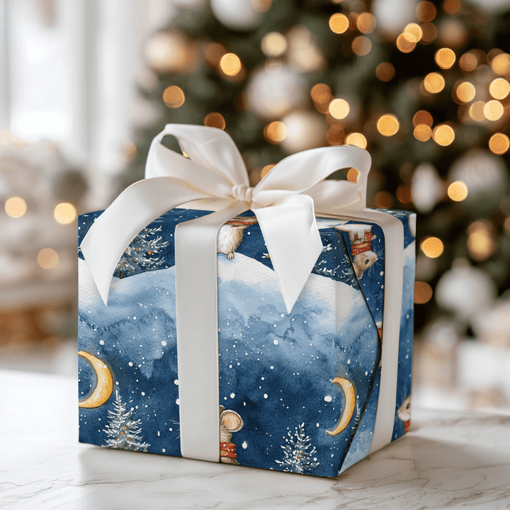 Midnight mouse - Wrapping Paper - Aspen & Arlo