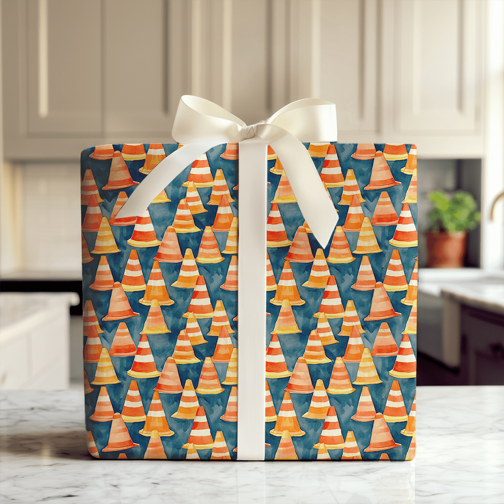 Orange You Ready to Build - Wrapping Paper - Aspen & Arlo