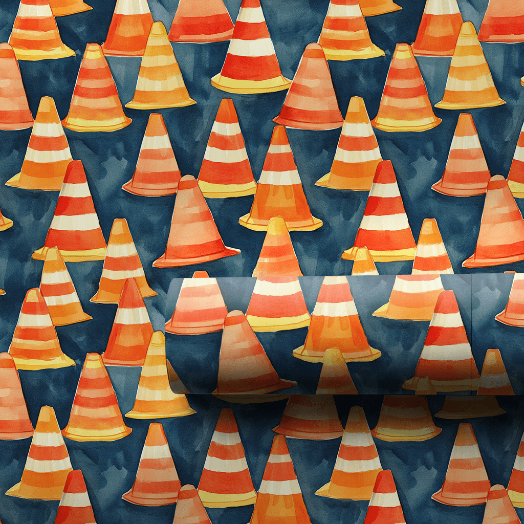 Orange You Ready to Build - Wrapping Paper - Aspen & Arlo
