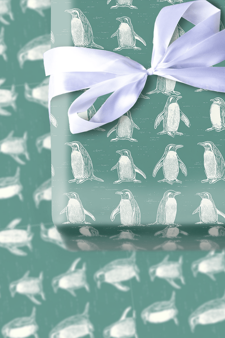 Polly Penguins - Wrapping Paper - Aspen & Arlo