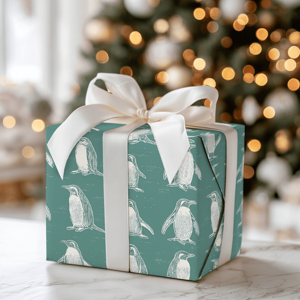 Polly Penguins - Wrapping Paper - Aspen & Arlo