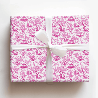 Fuschia Blooms - Wrapping Paper - Aspen & Arlo