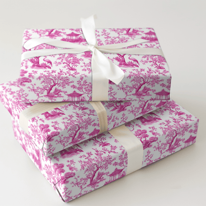 Fuschia Blooms - Wrapping Paper - Aspen & Arlo