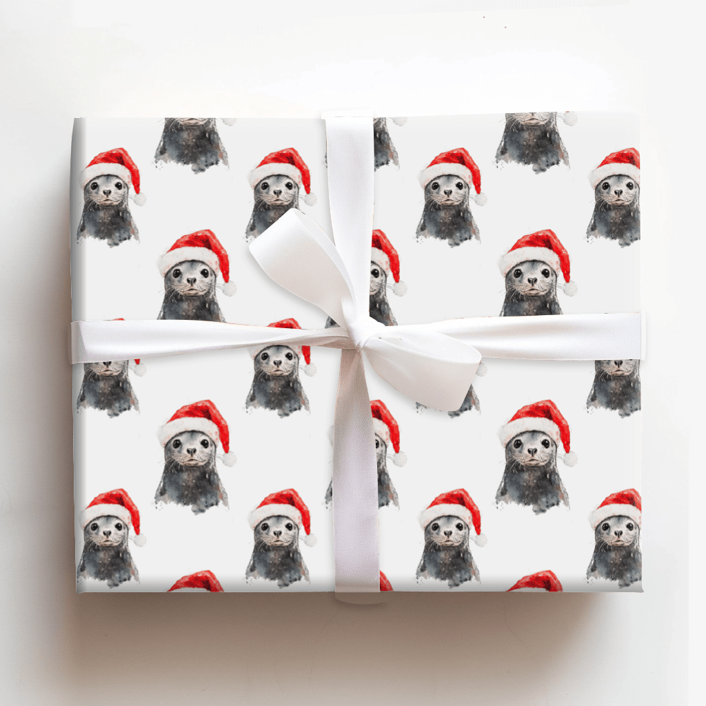 Seal Santa - Wrapping Paper - Aspen & Arlo