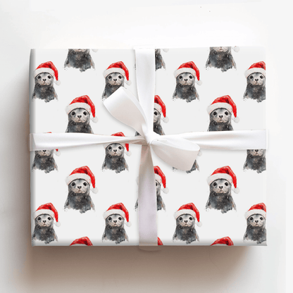 Seal Santa - Wrapping Paper - Aspen & Arlo