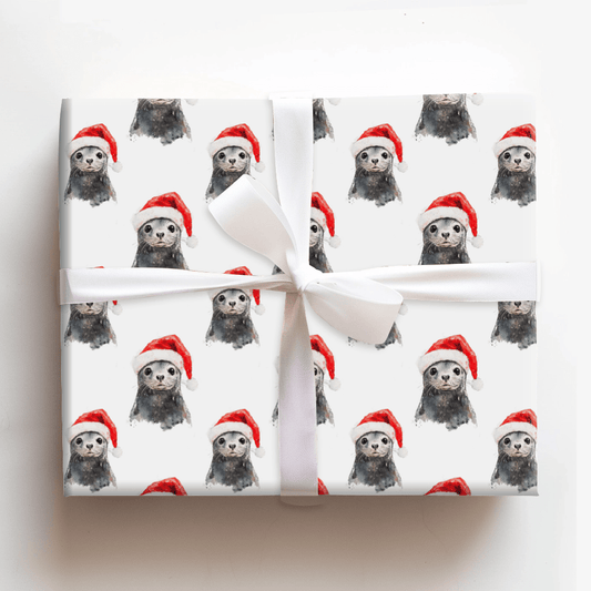 Seal Santa - Wrapping Paper - Aspen & Arlo
