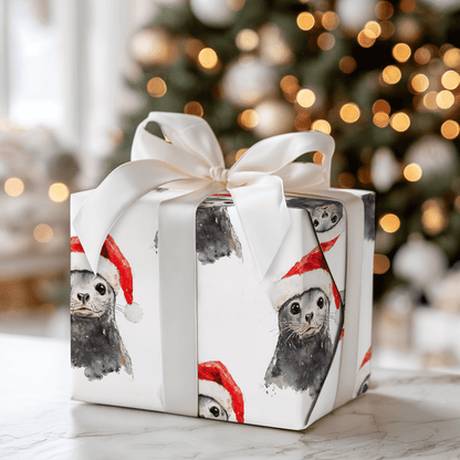 Seal Santa - Wrapping Paper - Aspen & Arlo