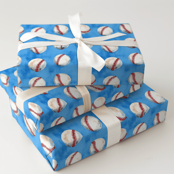 Chasing Foul Balls - Wrapping Paper - Aspen & Arlo