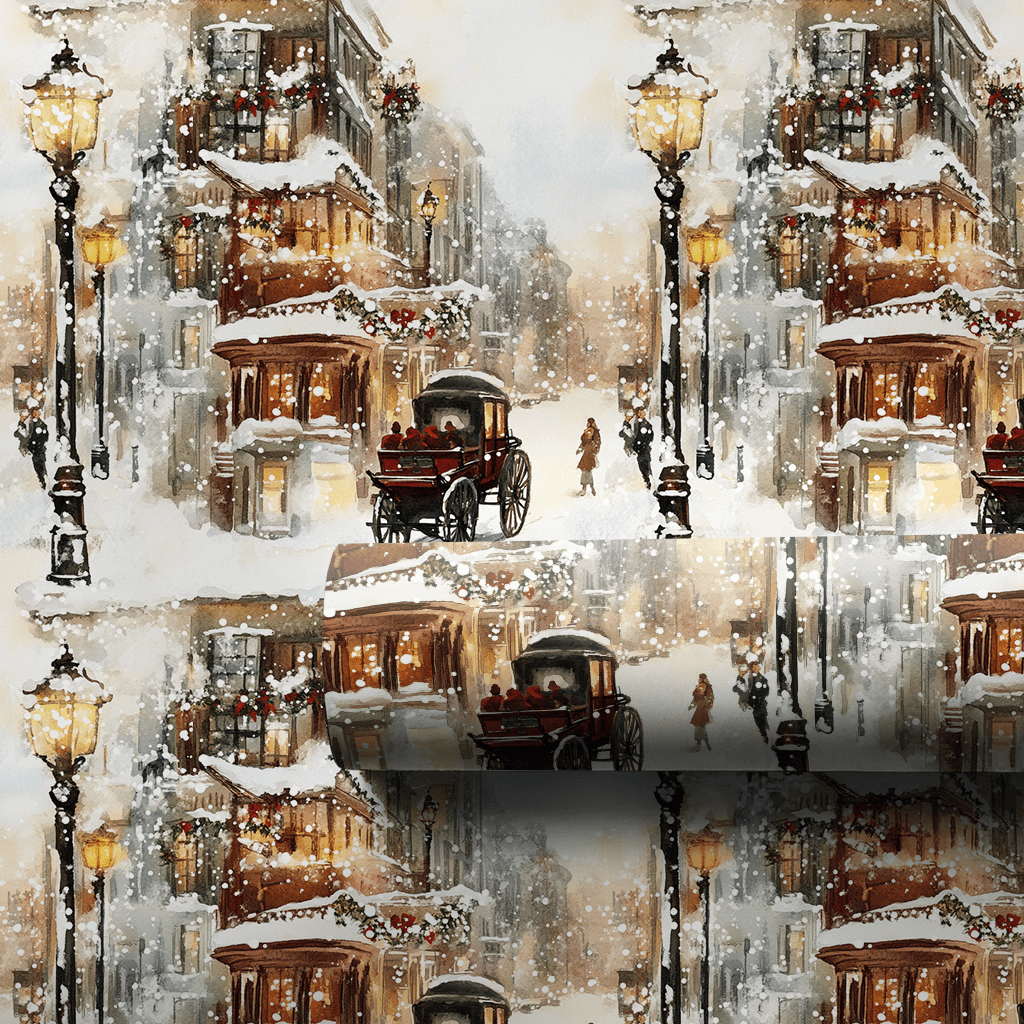 Cobblestone of Promenade Past - Wrapping Paper - Aspen & Arlo