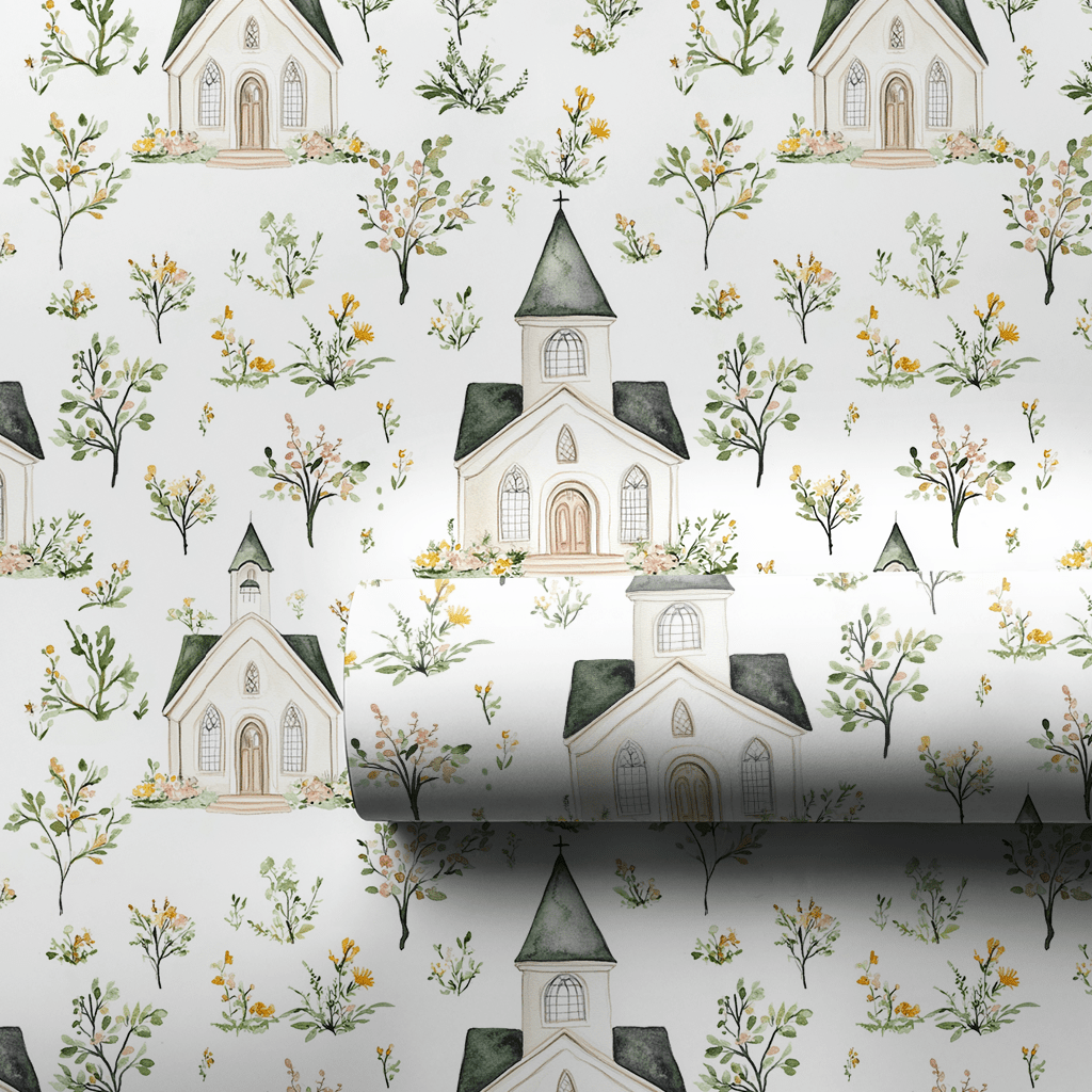 Lily Chapel - Wrapping Paper - Aspen & Arlo