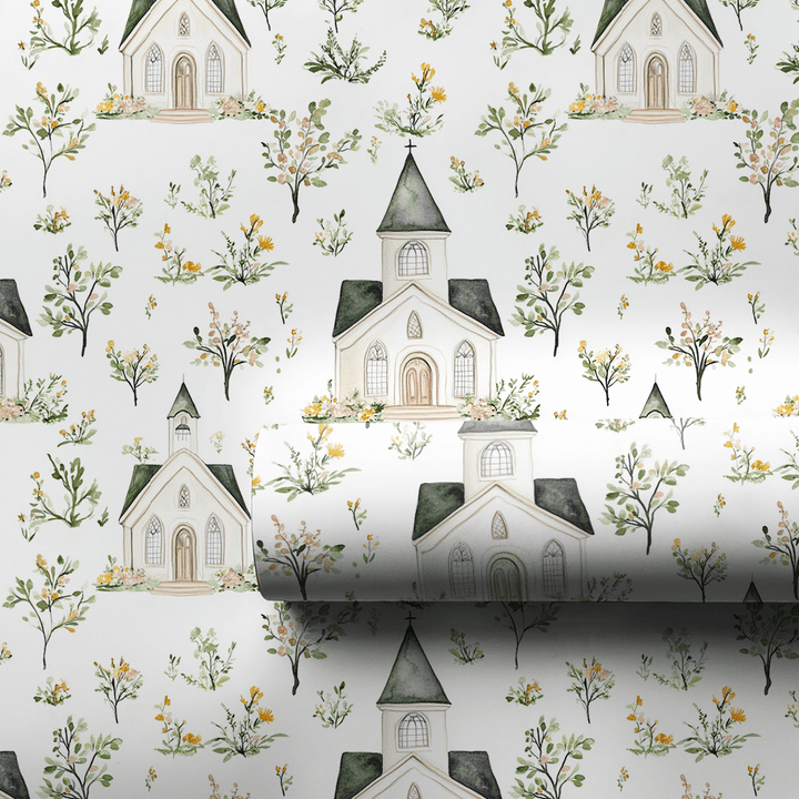 Lily Chapel - Wrapping Paper - Aspen & Arlo
