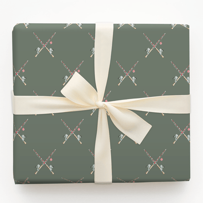 Candy Cane Fishing Poles - Wrapping Paper - Aspen & Arlo