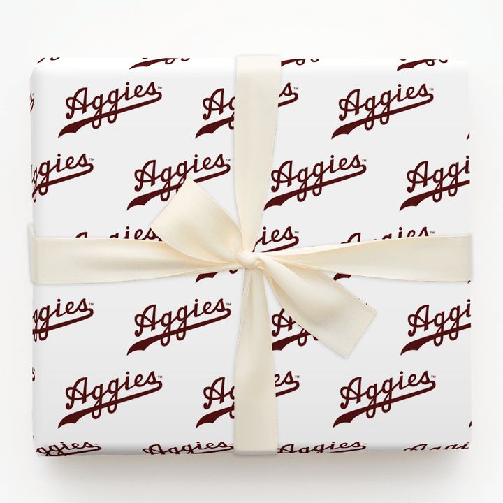 Aggie Script - Wrapping Paper - Aspen & Arlo