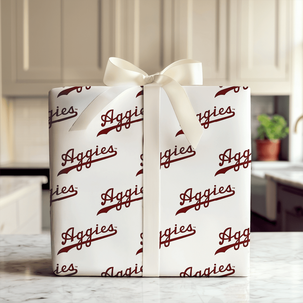 Aggie Script - Wrapping Paper - Aspen & Arlo