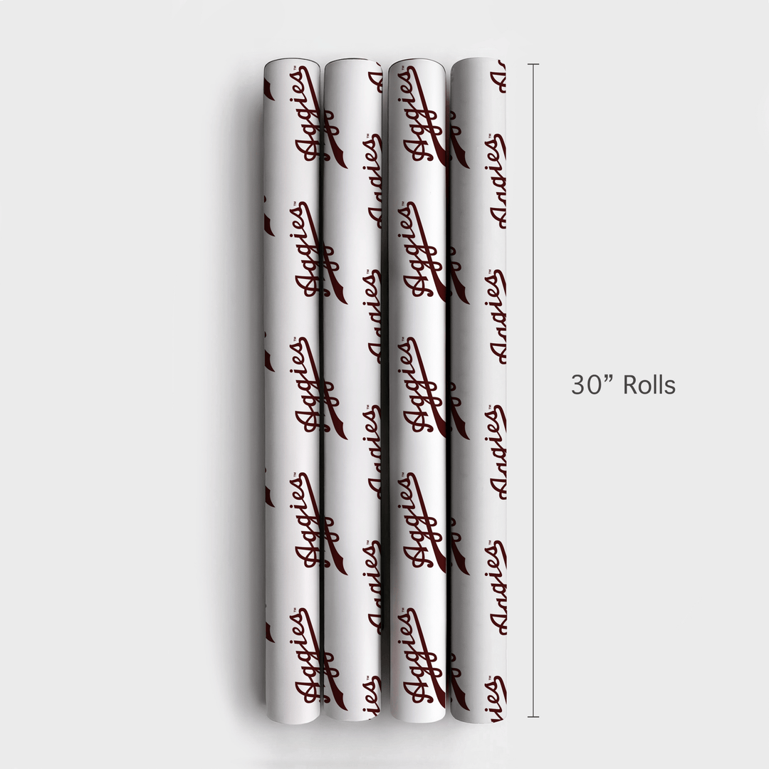 Aggie Script - Wrapping Paper - Aspen & Arlo