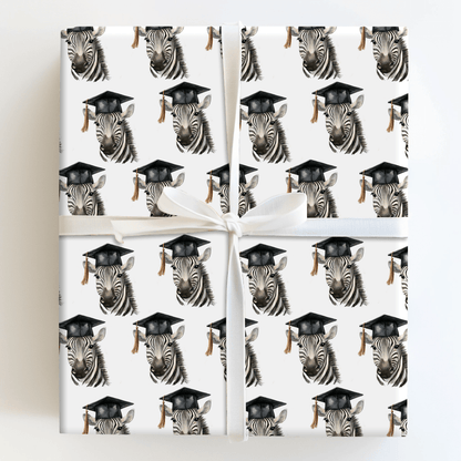 Zebra Graduate - Wrapping Paper - Aspen & Arlo