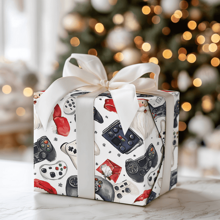 Console Claus - Wrapping Paper - Aspen & Arlo