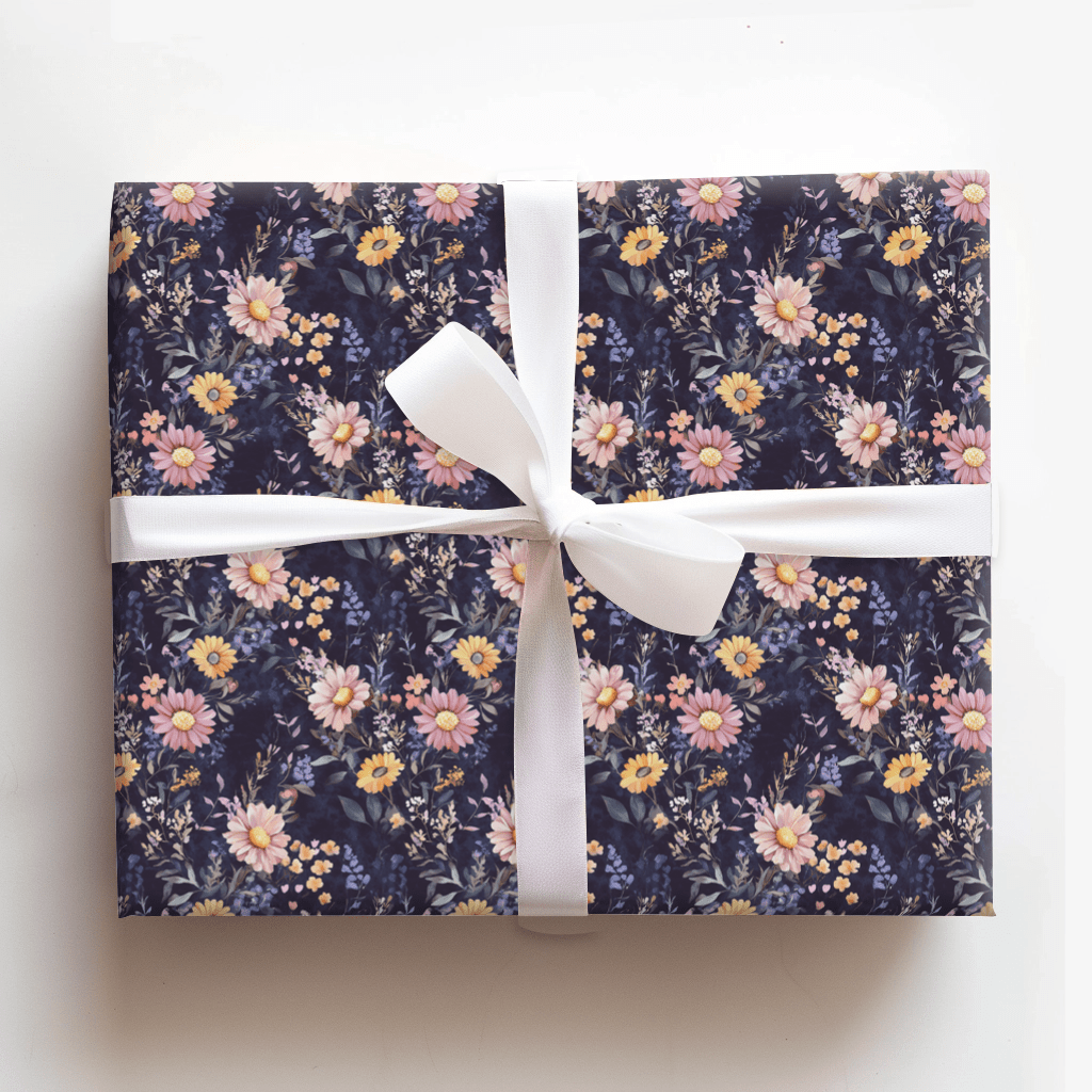 Purple Garden - Wrapping Paper - Aspen & Arlo