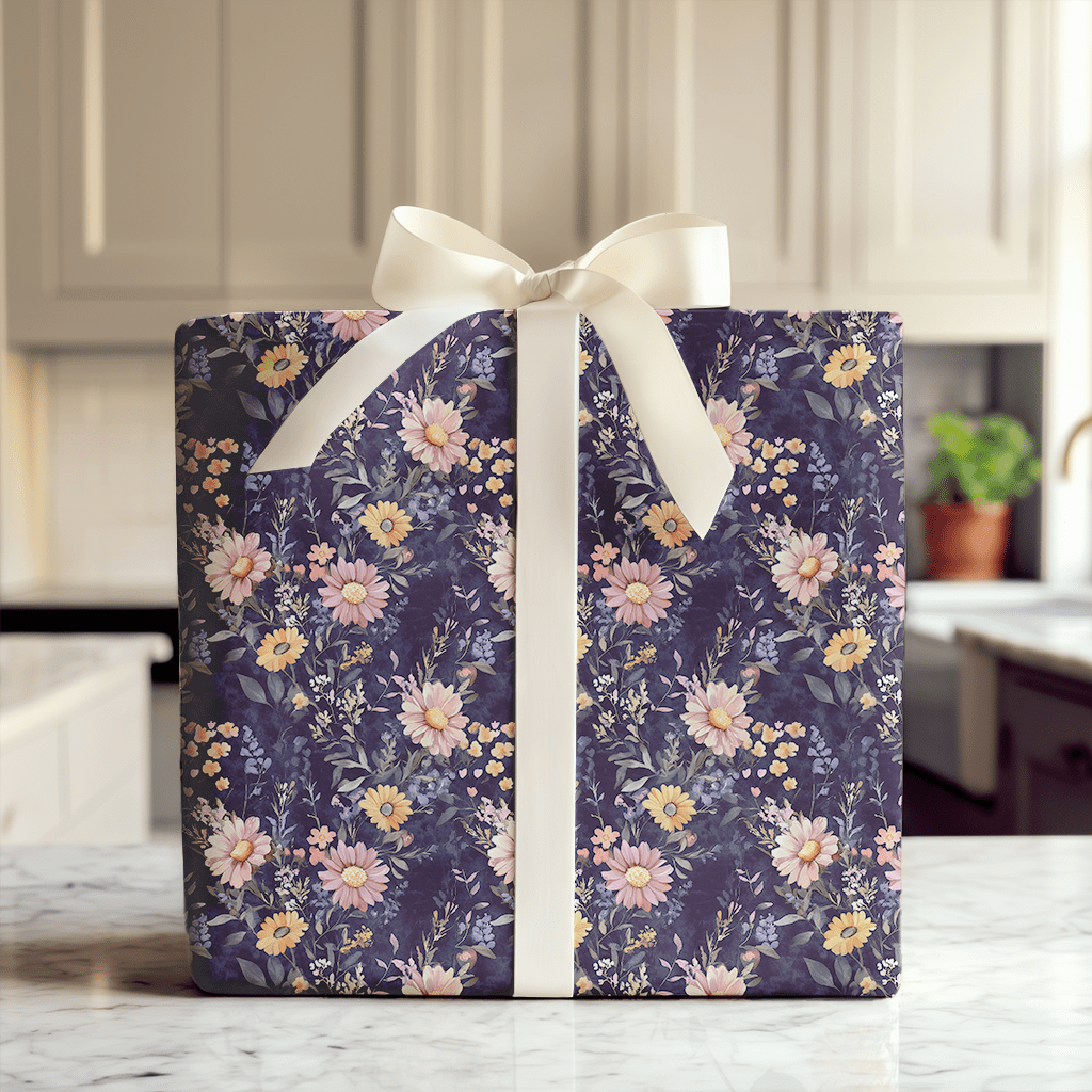 Purple Garden - Wrapping Paper - Aspen & Arlo