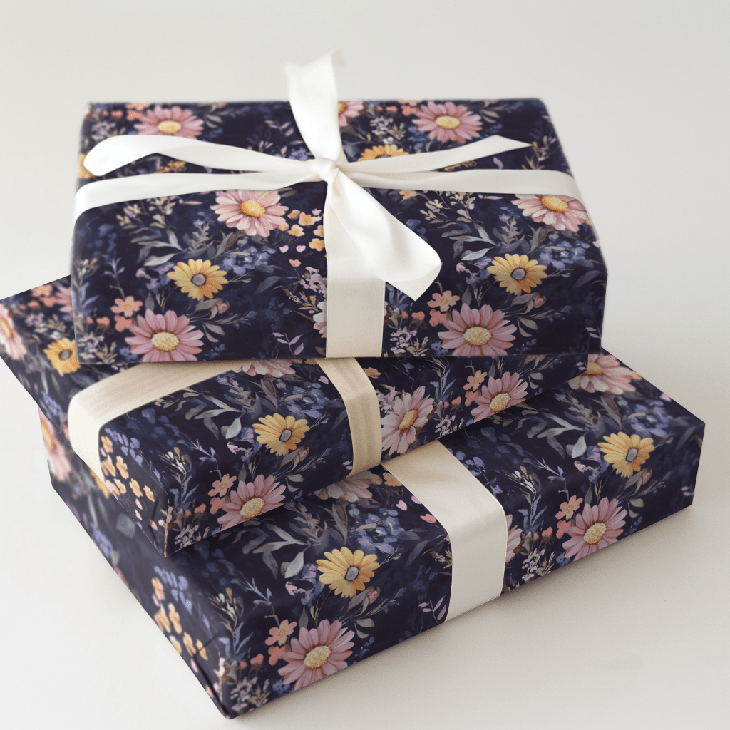 Purple Garden - Wrapping Paper - Aspen & Arlo