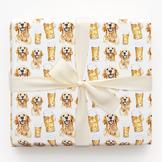 Treat Yourself Pup - Wrapping Paper - Aspen & Arlo