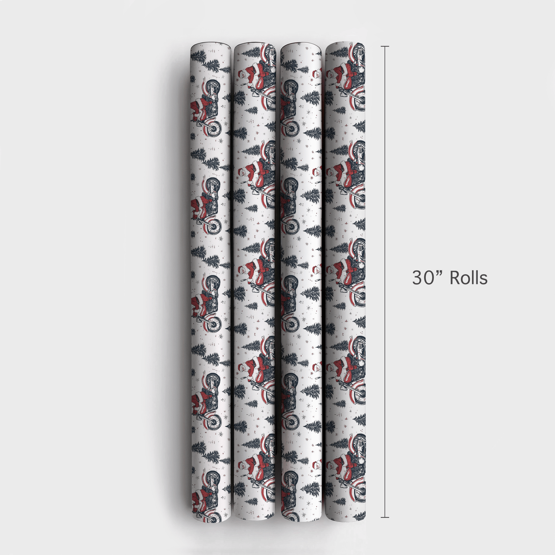 Santa's Hot Rod - Wrapping Paper - Aspen & Arlo