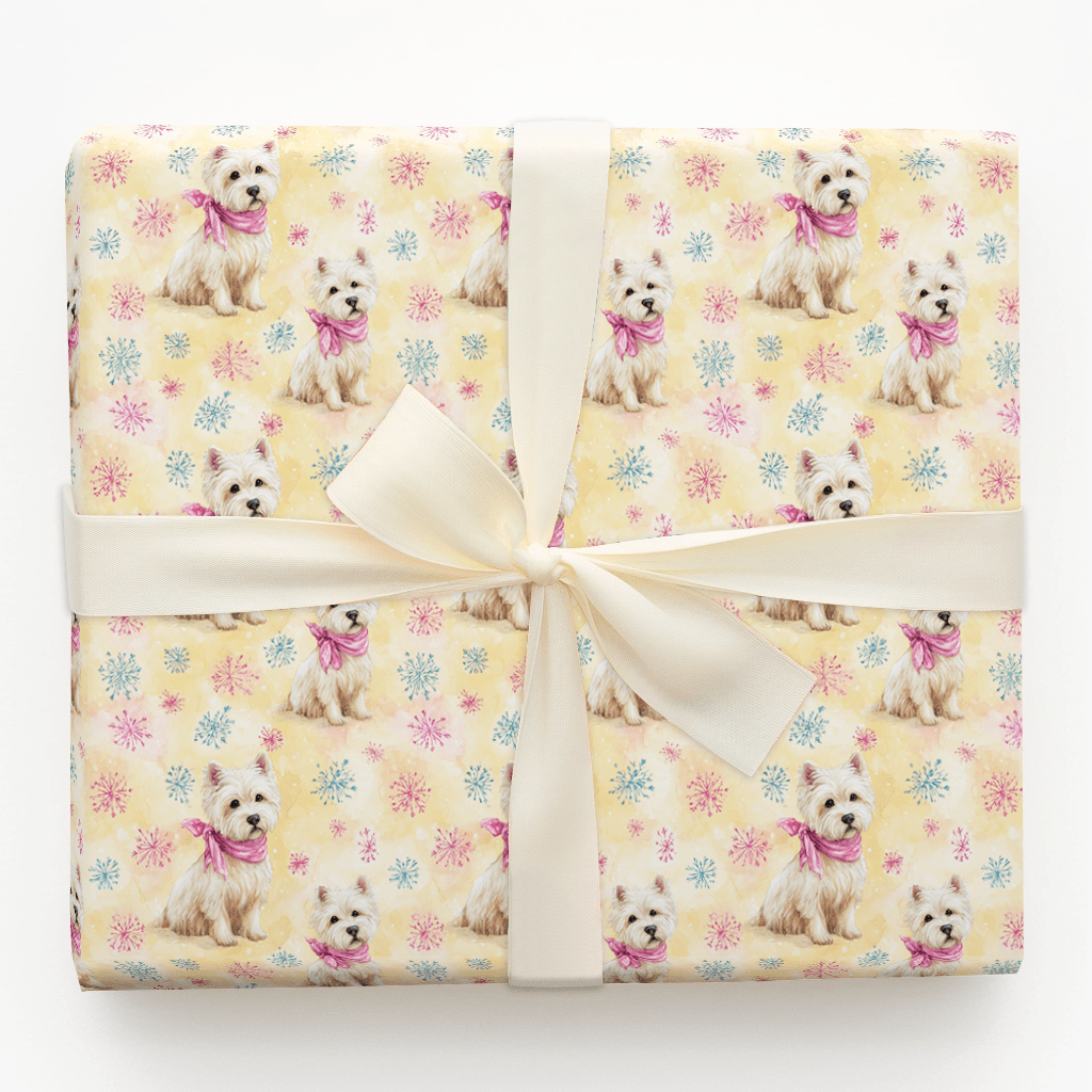 Westie Snow - Wrapping Paper - Aspen & Arlo