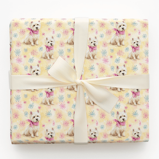 Westie Snow - Wrapping Paper - Aspen & Arlo