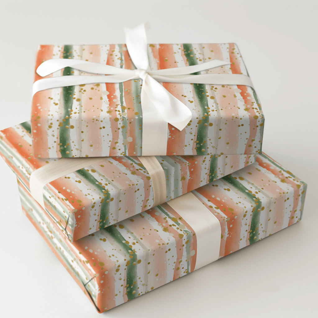 Holiday Brushstroke - Wrapping Paper - Aspen & Arlo