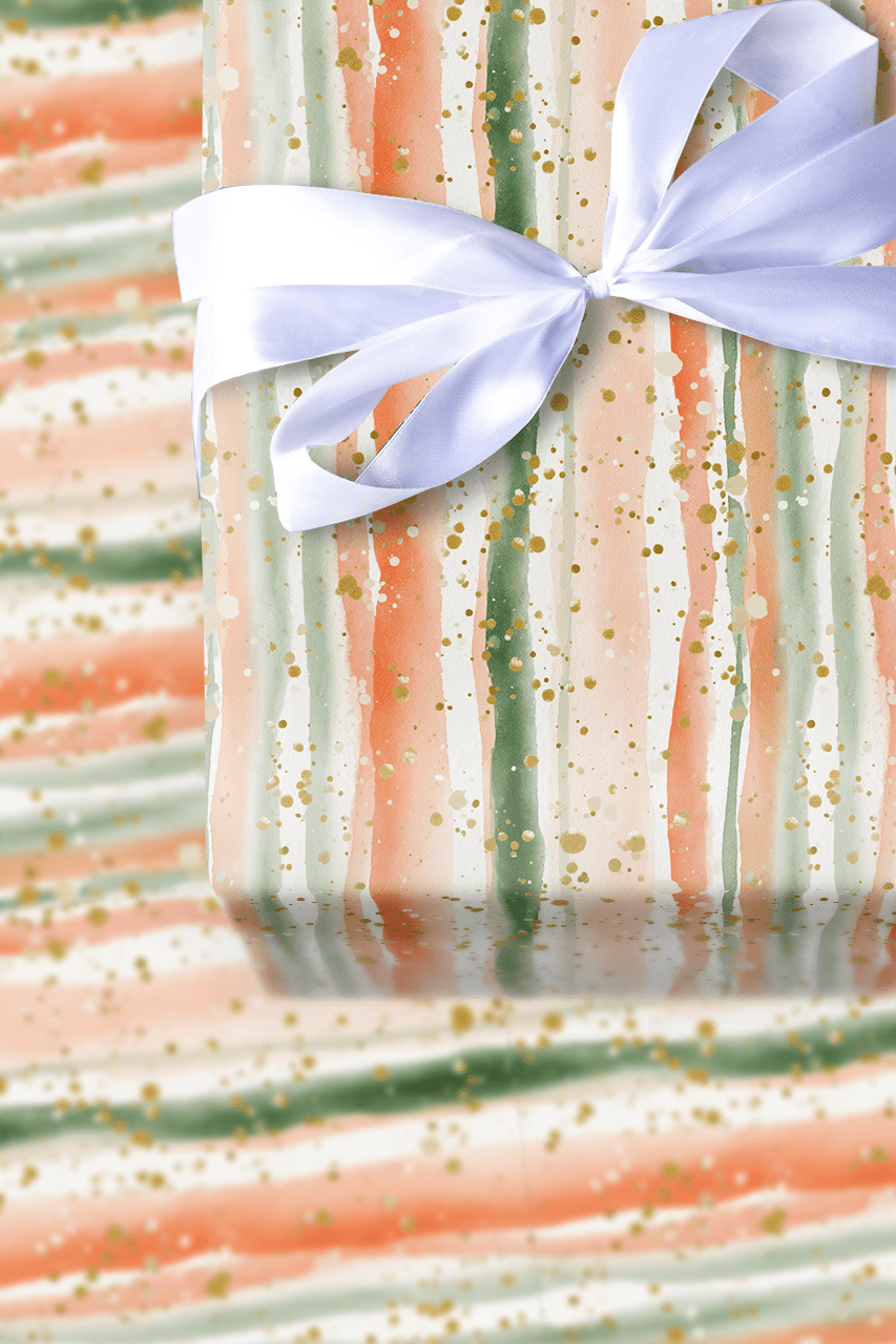 Holiday Brushstroke - Wrapping Paper - Aspen & Arlo