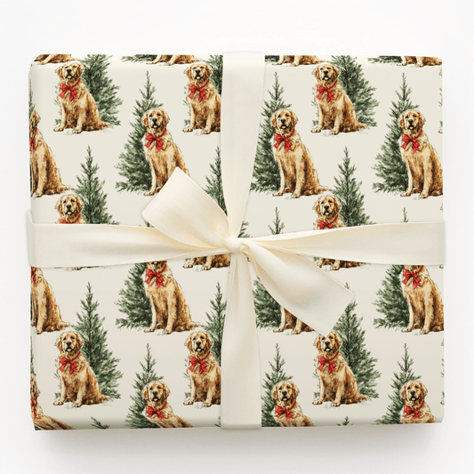 Golden Boy Bow - Wrapping Paper - Aspen & Arlo