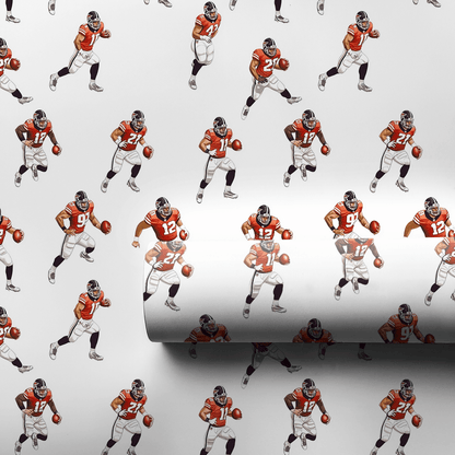 Wide Receiver - Wrapping Paper - Aspen & Arlo