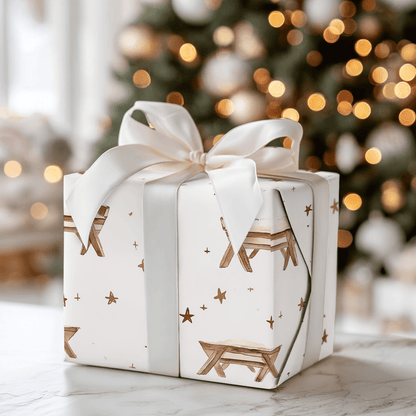 Away in the Manger - Wrapping Paper - Aspen & Arlo