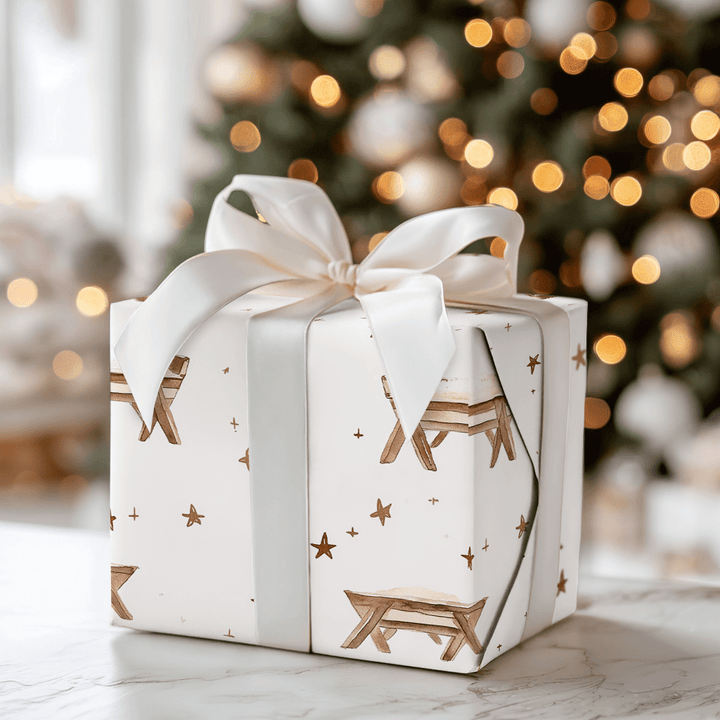 Away in the Manger - Wrapping Paper - Aspen & Arlo
