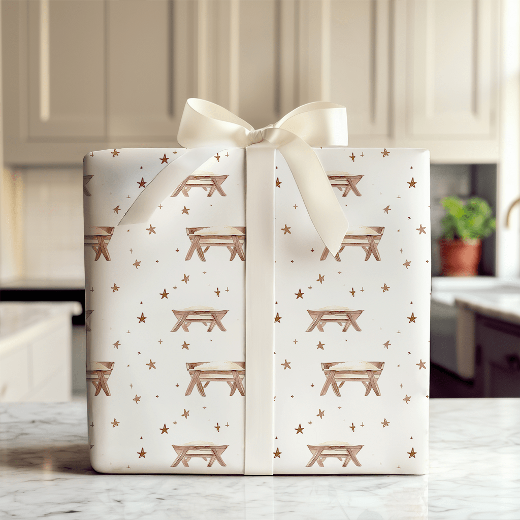 Away in the Manger - Wrapping Paper - Aspen & Arlo