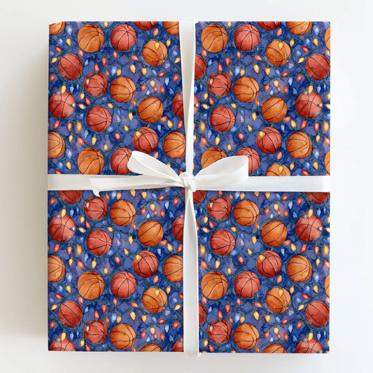 Jingle Jumpshot - Wrapping Paper - Aspen & Arlo