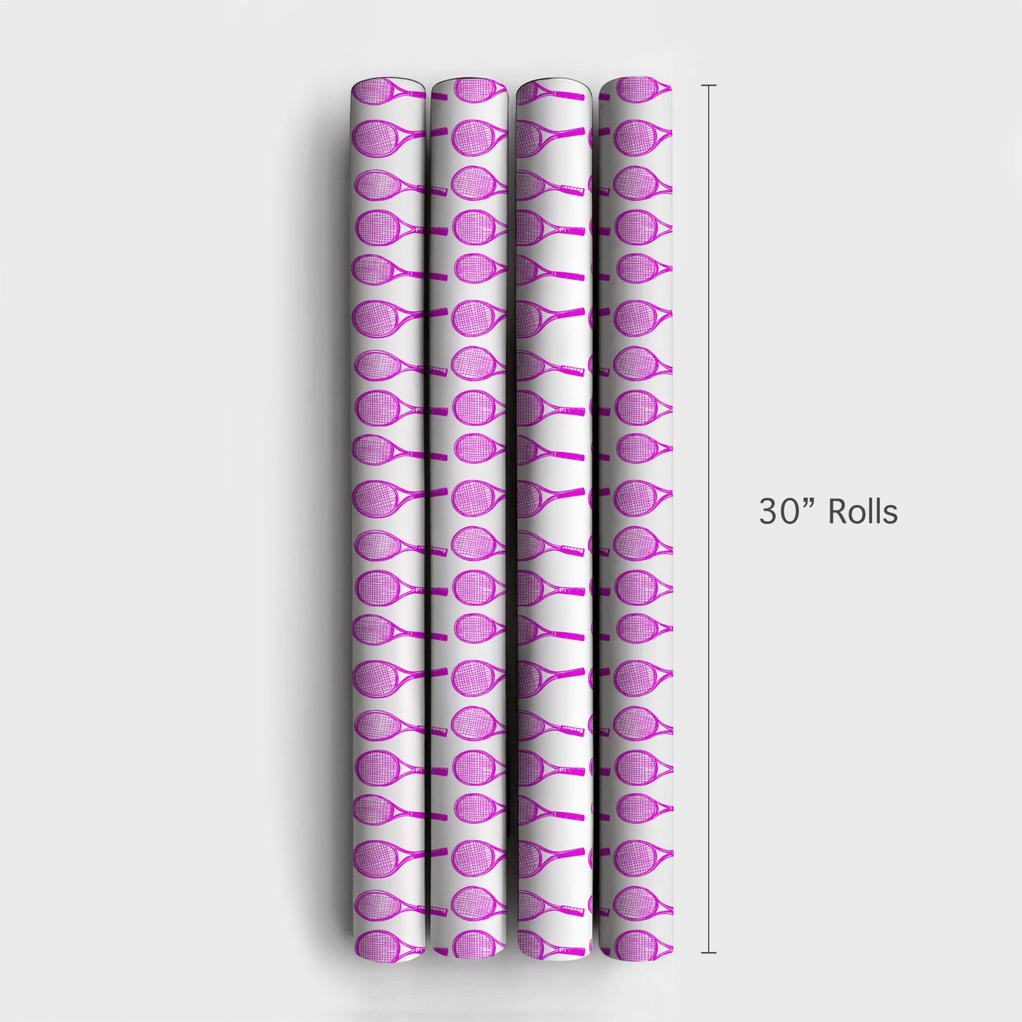 Match Point Hot Pink - Wrapping Paper - Aspen & Arlo