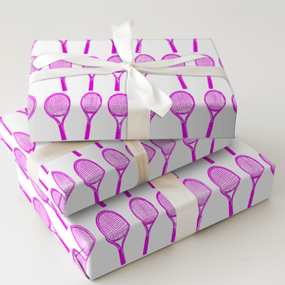 Match Point Hot Pink - Wrapping Paper - Aspen & Arlo