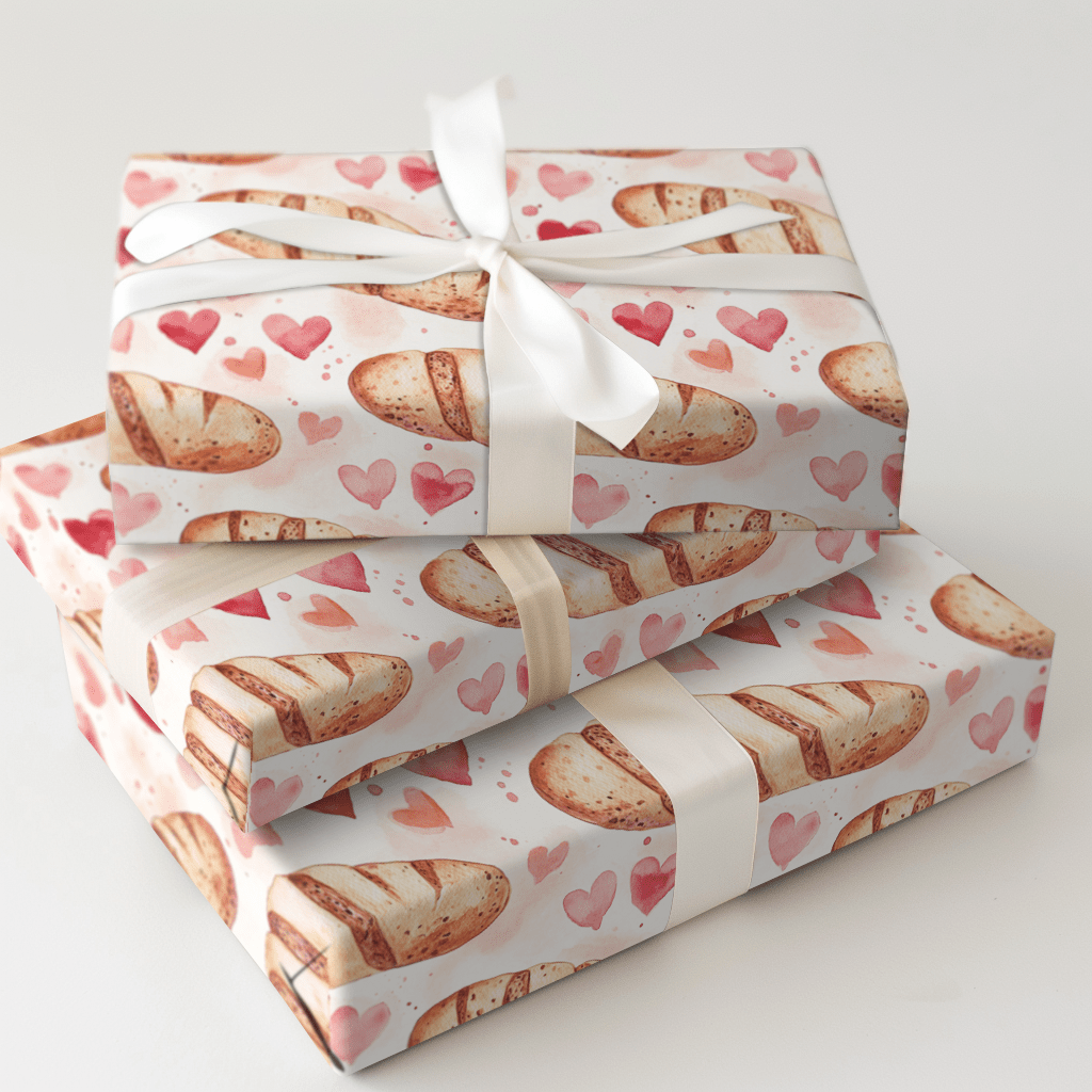 Baguette Romance - Wrapping Paper - Aspen & Arlo