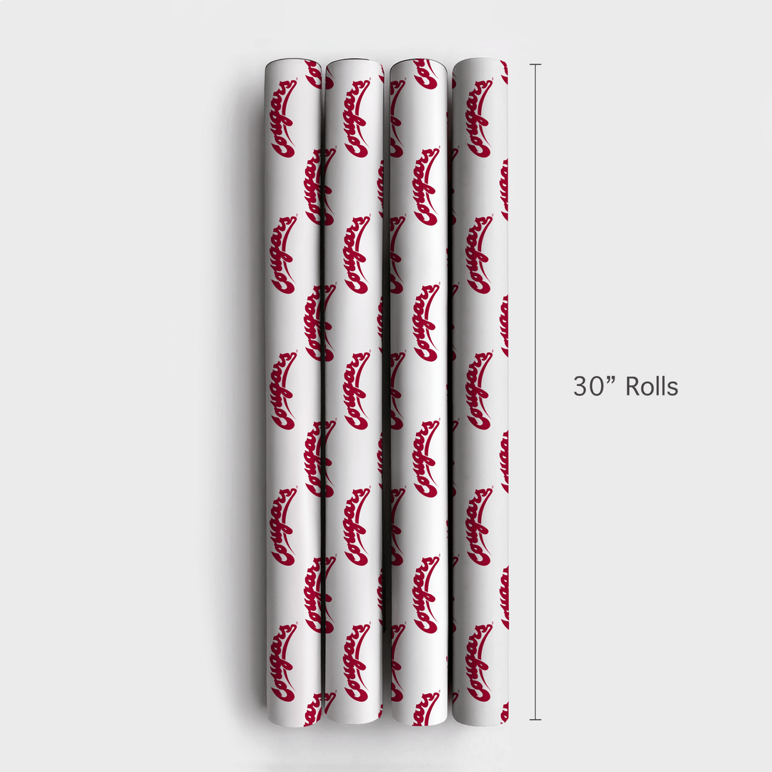 Crimson Cougars - Wrapping Paper - Aspen & Arlo