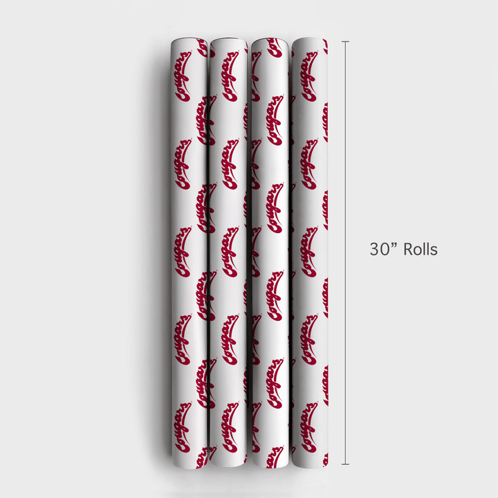 Crimson Cougars - Wrapping Paper - Aspen & Arlo