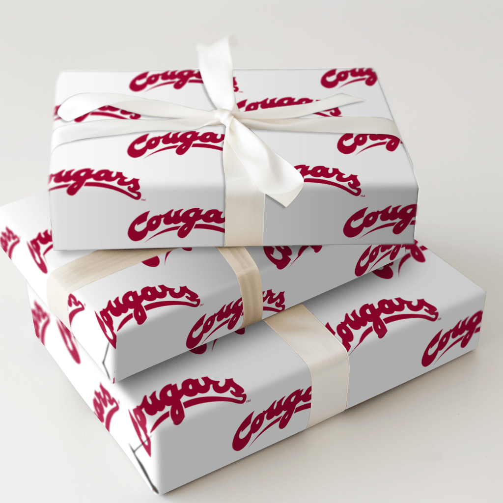 Crimson Cougars - Wrapping Paper - Aspen & Arlo