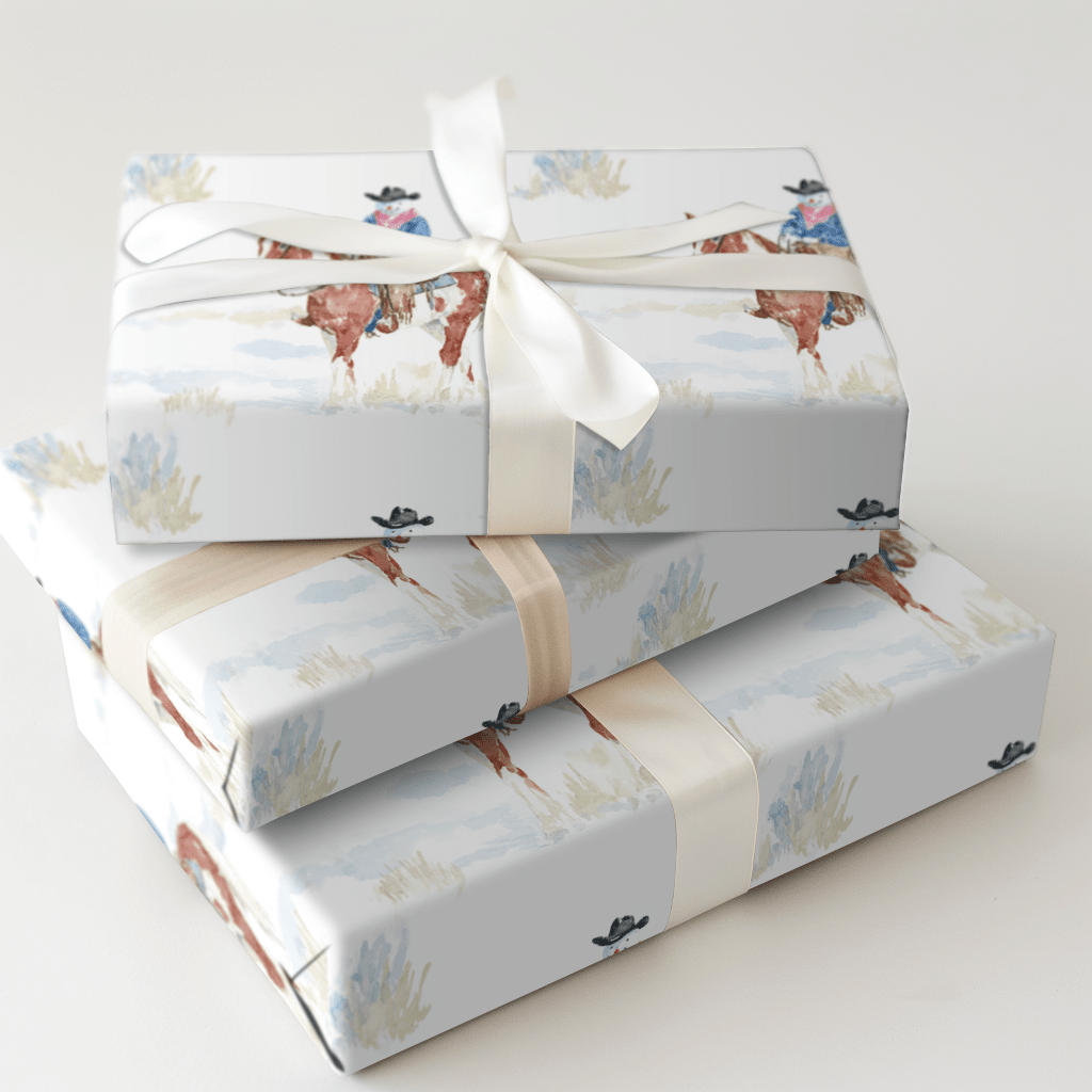 Silent Range Night - Wrapping Paper - Aspen & Arlo