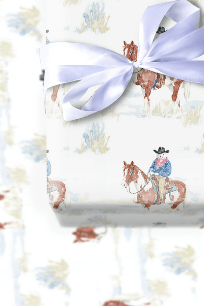 Silent Range Night - Wrapping Paper - Aspen & Arlo