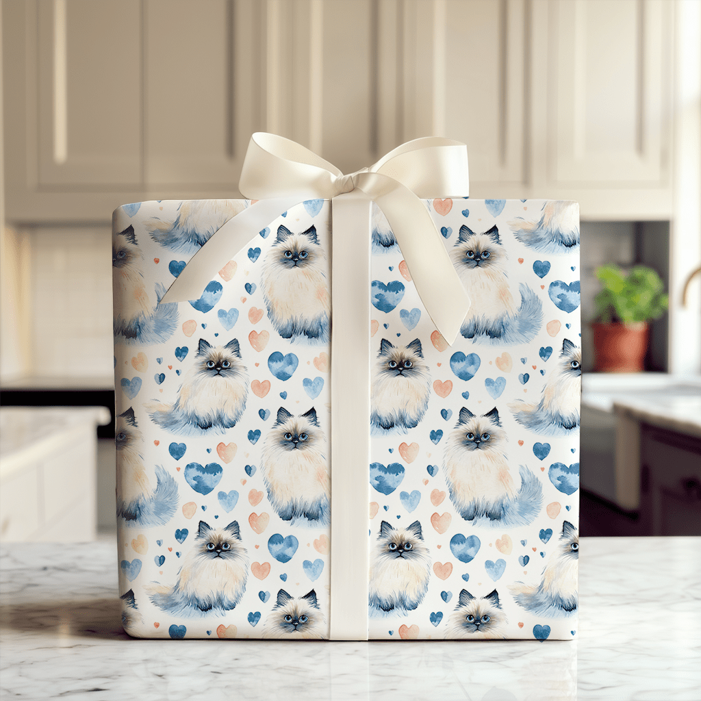 Fluff of Blue - Wrapping Paper - Aspen & Arlo