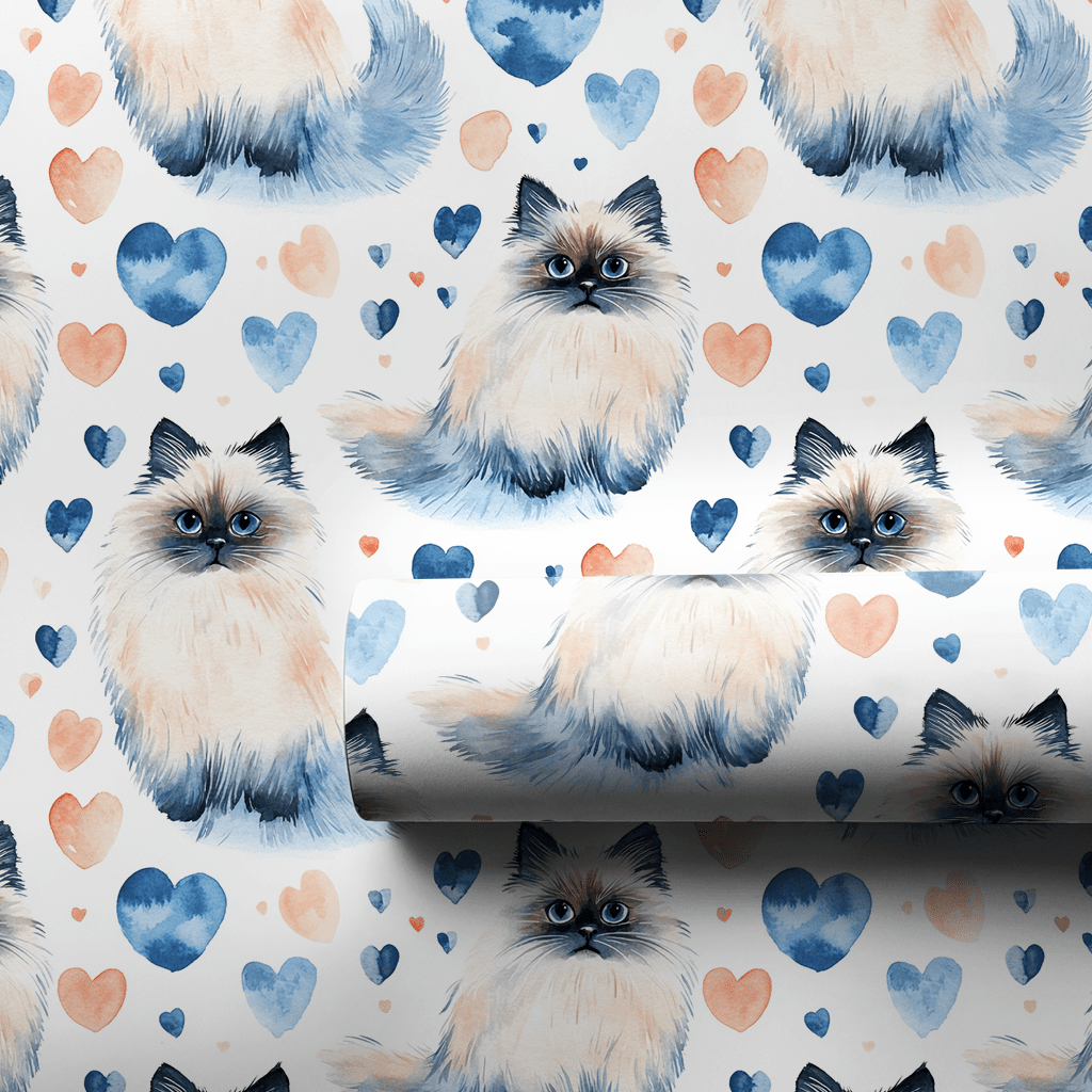 Fluff of Blue - Wrapping Paper - Aspen & Arlo