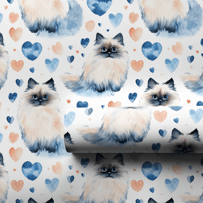 Fluff of Blue - Wrapping Paper - Aspen & Arlo