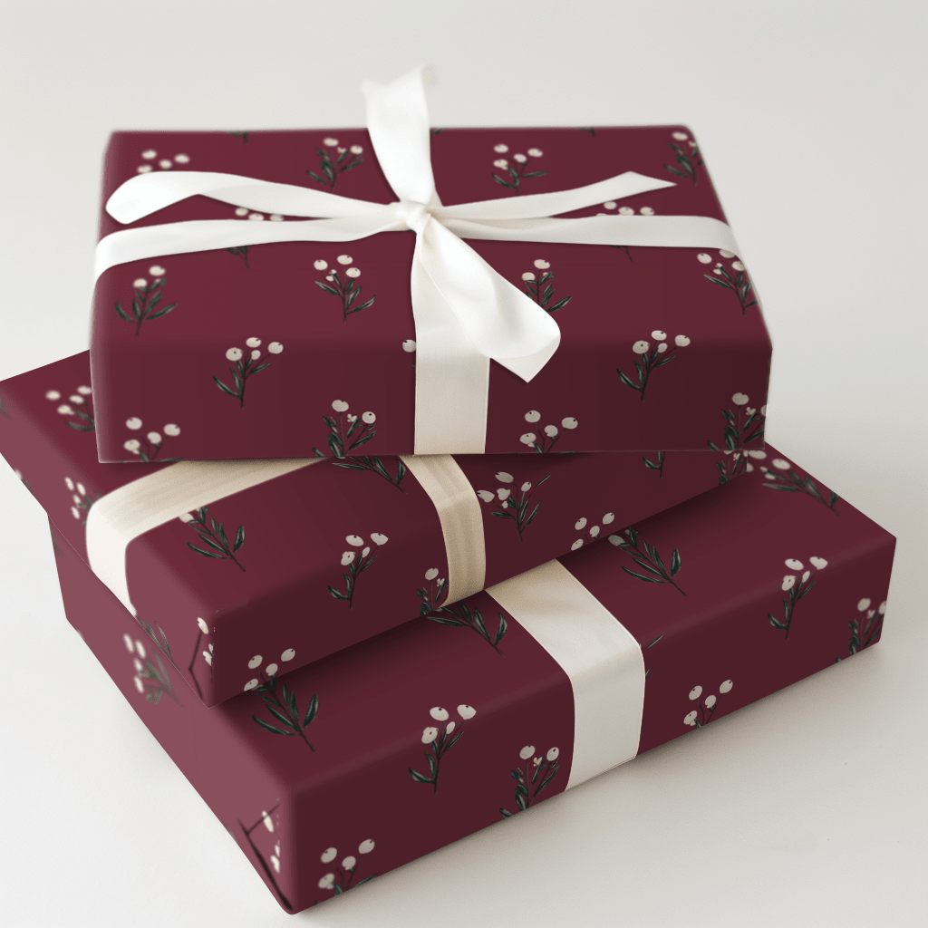 Claret & Berry - Wrapping Paper - Aspen & Arlo