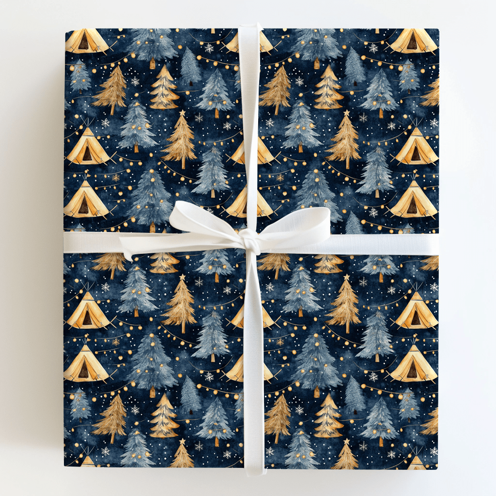 Camp Navy - Wrapping Paper - Aspen & Arlo