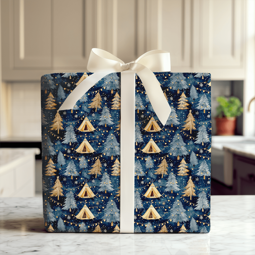 Camp Navy - Wrapping Paper - Aspen & Arlo